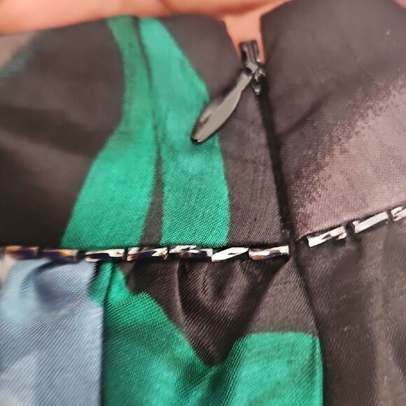 Lord & Taylor Black Floral Maxi Skirt With Petticoat - Picture 4 of 16